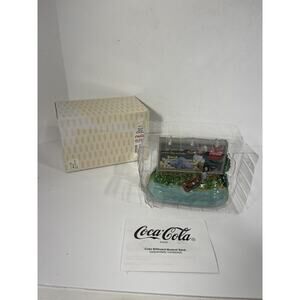 COCA COLA SPRING BILLBOARD LIGHT-UP MUSICAL BANK 1990’s Vintage Enesco Brand New